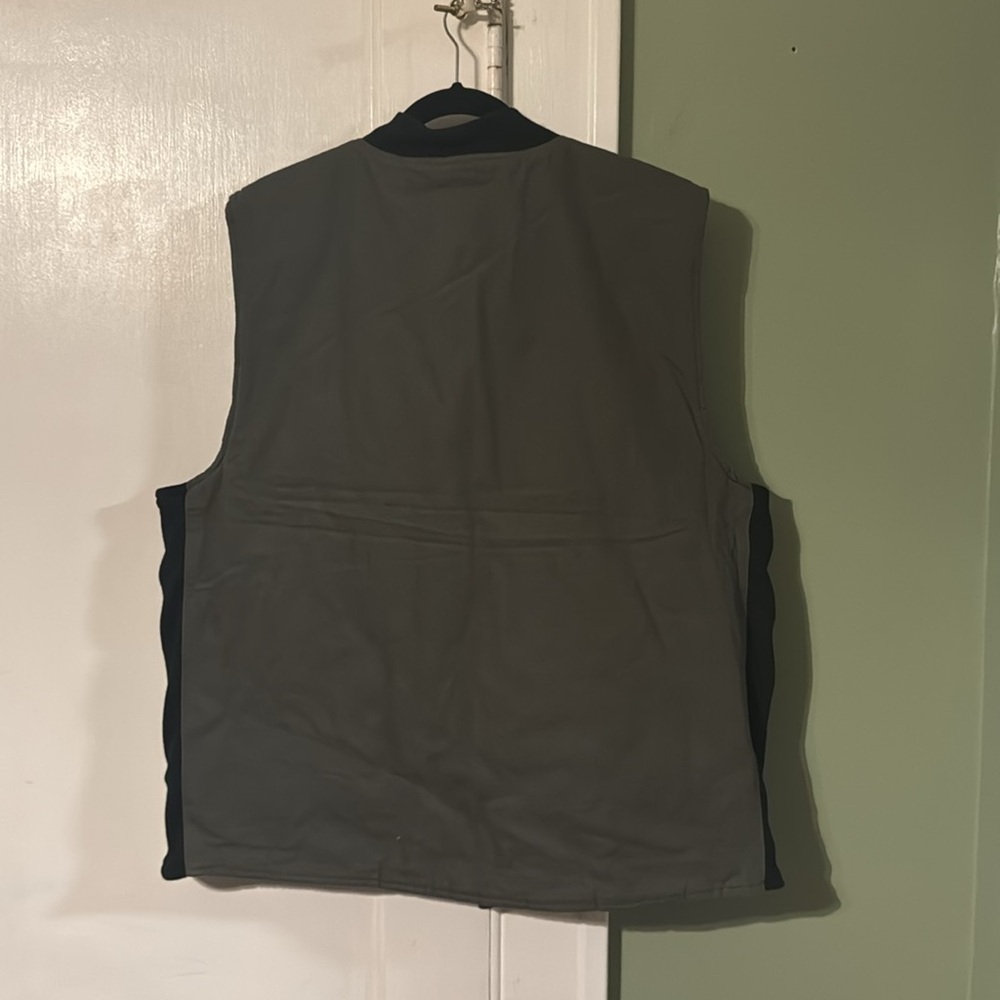 Weatherproof Vintage Men’s Utility Canvas Vest Green Size XXL - Picture 6 of 10